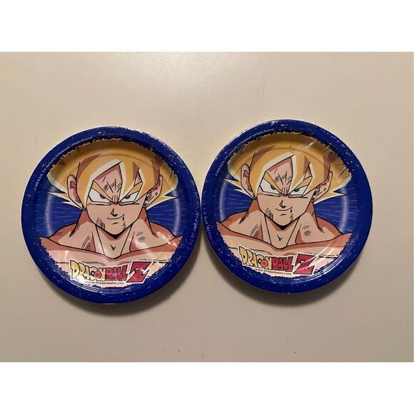 Vintage Y2K Dragonball Z 7” Dessert Party Paper Plates Design Wear Set 16 Total - Picture 2 of 7